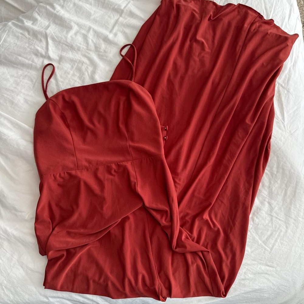 Azazie Terracotta Bridesmaids Dress